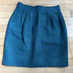 VINTAGE BLUE & GREEN SKIRT